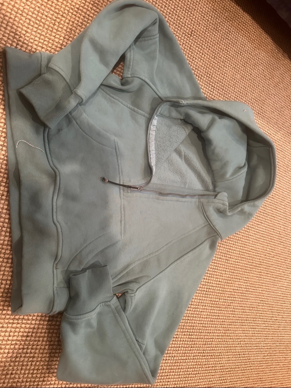 lululemon athletica Sage Green Half-Zip Hoodie